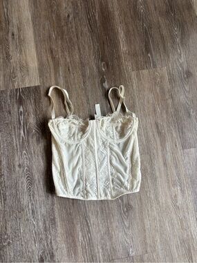 White corset top